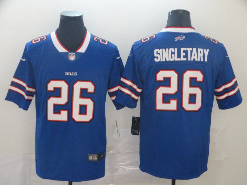 Men Buffalo Bills 26 Singletary Blue Nike Vapor Untouchable Limited Player NFL Jerseys